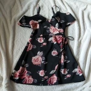 Floral off the shoulder dress